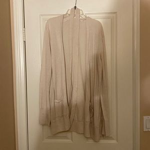 Gap cozy cream cardigan wrap front